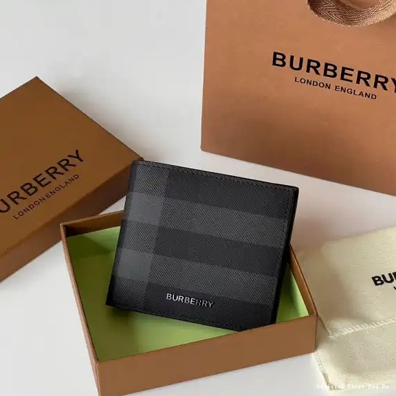 Official First Bag Ru BURBERRY WALLET 0502
